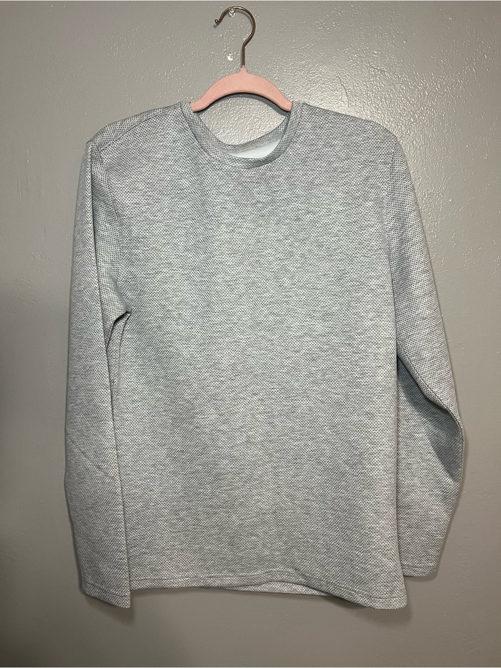 BKE Men's Grey Chaki Performance Fabric Pullover Med